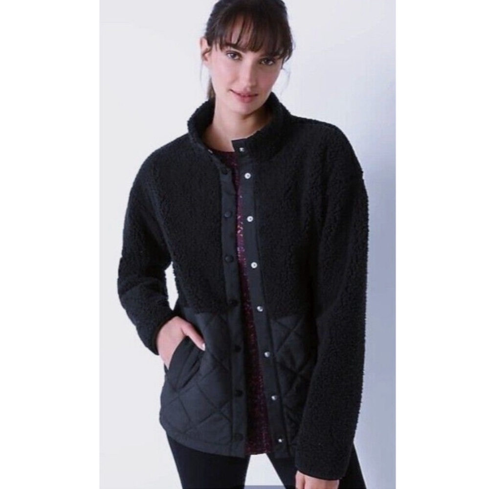 J. Jill fit quilted Sherpa jacket